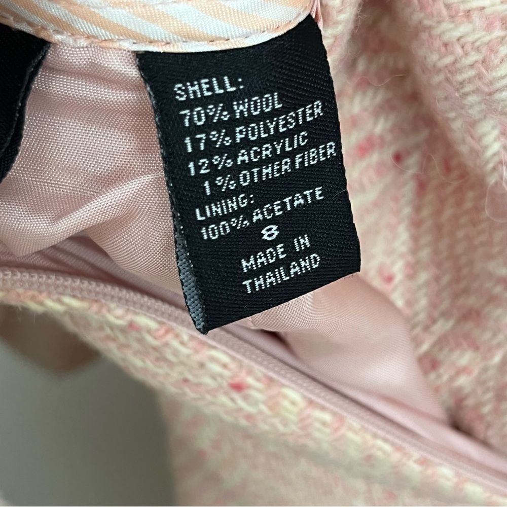 Victoria’s Secret Vintage Y2K Pink Tweed Skirt Suit 8 - Picture 7 of 7